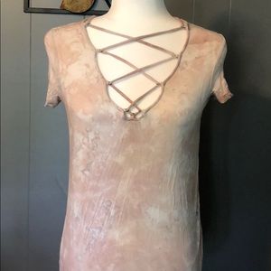 Pink marble T-shirt